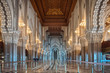 Photo: Hassan II Mosque interior corridor Casablanca Morocco Hassan II Mosque interior corridor Casablanca Morocco