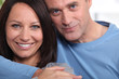 Closeup of a loving couple