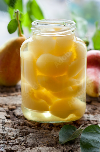 Photo: Canned pear compote Canned pear compote
