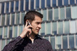 Young man using mobile phone