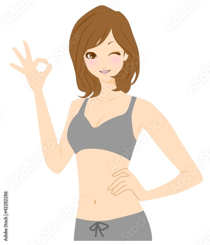 Illustration: フィットネス インストラクター OK フィットネス インストラクター OK