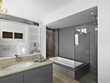 bagno moderno con vasca e doccia