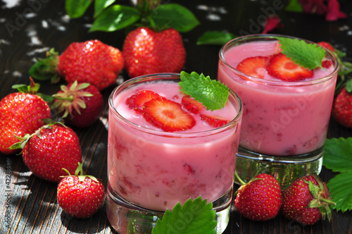 Foto: Nachtisch, Erdbeeren Nachtisch, Erdbeeren