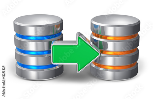 Illustrazione: Database backup concept Database backup concept