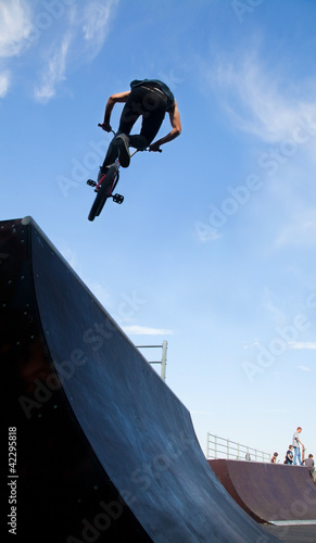 Photo: BMX-bicycling BMX-bicycling