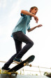 Foto: skateboarder on start skateboarder on start