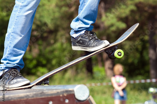 Photo: skateboarder on start skateboarder on start