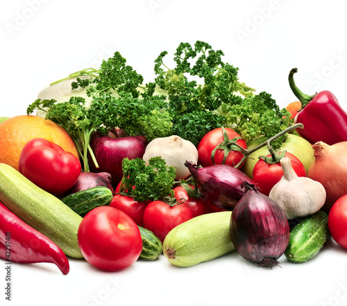 Photo: collection fruits and vegetables collection fruits and vegetables