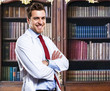 Portrait of a smiling doctor in his office