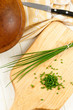 Photo: Overhead View of Fresh Chopped Chives Overhead View of Fresh Chopped Chives