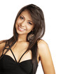 Smiling beautiful face of young woman