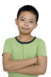 Photo: A little cute kid is thinking A little cute kid is thinking