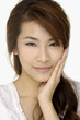 Close-up portrait of a beautiful girl smiling