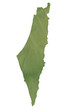 Old green map of Israel