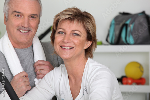 Foto: Couple in the gym Couple in the gym