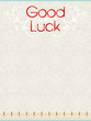Good Luck Card