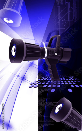 Illustration: Fire fighting nozzle Fire fighting nozzle