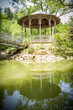 old pavilion at lake
