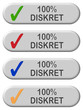 4 CB-Button grau 100% DISKRET
