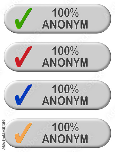 Illustration: 4 CB-Button grau 100 % ANONYM 4 CB-Button grau 100 % ANONYM