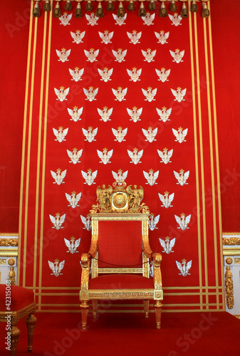Photo: Throne of polish king in Warsaw castle Throne of polish king in Warsaw castle