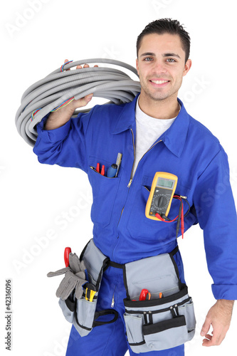 Foto: Handsome electrician Handsome electrician