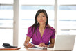 beautiful Asian businesswoman working