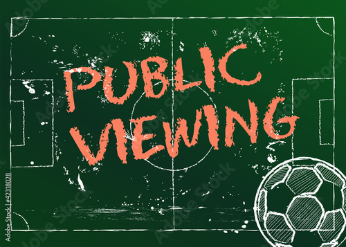 Vettoriale: public viewing, vector illustration public viewing, vector illustration