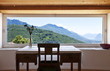 interior room with panoramic window