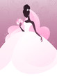 Vector: Young bride silhouette Young bride silhouette