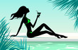 Girl with cocktail