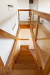Photo: wooden staircase, rural home interior wooden staircase, rural home interior