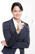 Attraktive Frau im Business outfit