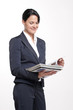 Attraktive Frau im Business outfit
