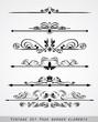 set of page border ornament