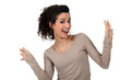 Woman dancing with joy