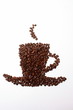 Kaffeetasse aus Kaffeebohnen