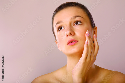 Photo: beautiful woman isolated beautiful woman isolated