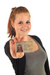 Frau mit Ausweis 5.12