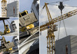 Collage of construction machinery
