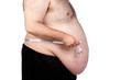 Foto: Fat man with a tape measure Fat man with a tape measure