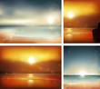 Vektor: Seascape backgrounds. Seascape backgrounds.