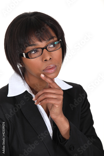 Photo: Thinking businesswoman Thinking businesswoman
