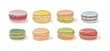 Macaron isolated in white background