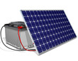 Batterie mit Solarzelle