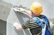 Photo: facade builder plasterer at work facade builder plasterer at work