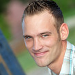 Smiling modern young man