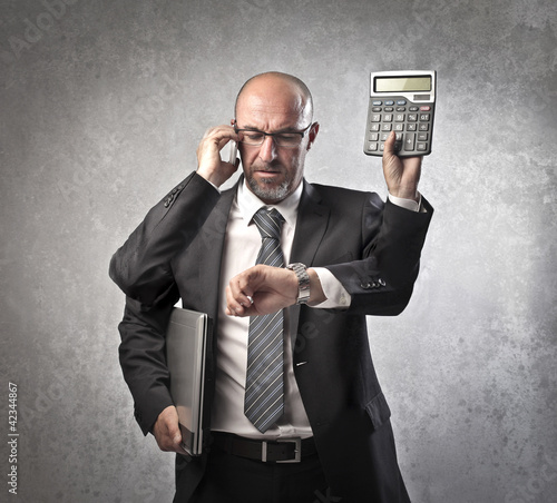 Photo: Multitasking businessman Multitasking businessman
