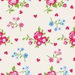 Seamless peony wallpaper pattern. Vector background