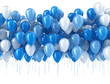 Illustration: Blue balloons isolated Blue balloons isolated
